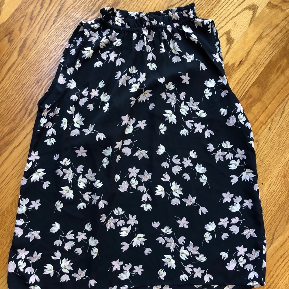 LOFT flutter sleeveless top